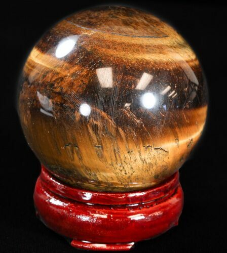 Top Quality Polished Tiger's Eye Sphere #37592